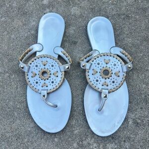 Jack Rogers Georgica Jelly Silver Sandals